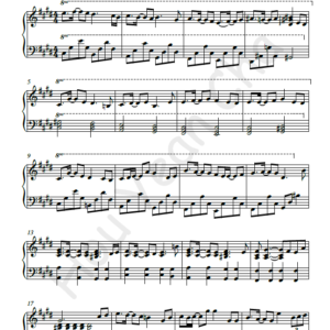 TVB Blue Veins Sub-Theme Song Piano Sheet