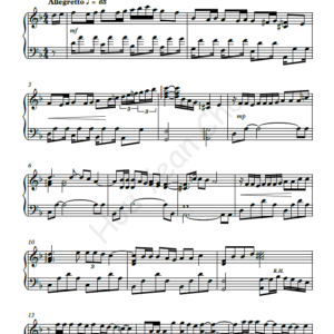 TVB Line Walker Sub-Theme Song Piano Sheet