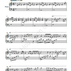 TVB Outbound Love Theme Song Piano Sheet