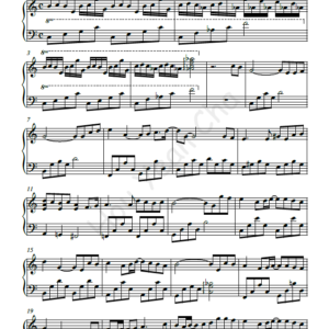 TVB Outbound Love Sub-Theme Song Piano Sheet