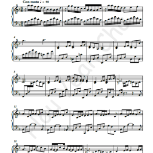 TVB My Unfair Lady Theme Song Piano Sheet