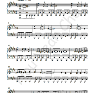 TVB Speed of Life Theme Song Piano Sheet