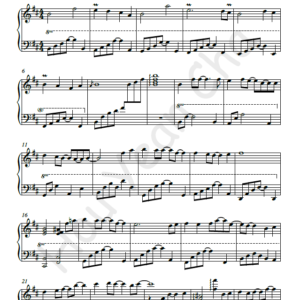 TVB Wu Xin the Monster Killer Theme Song Piano Sheet